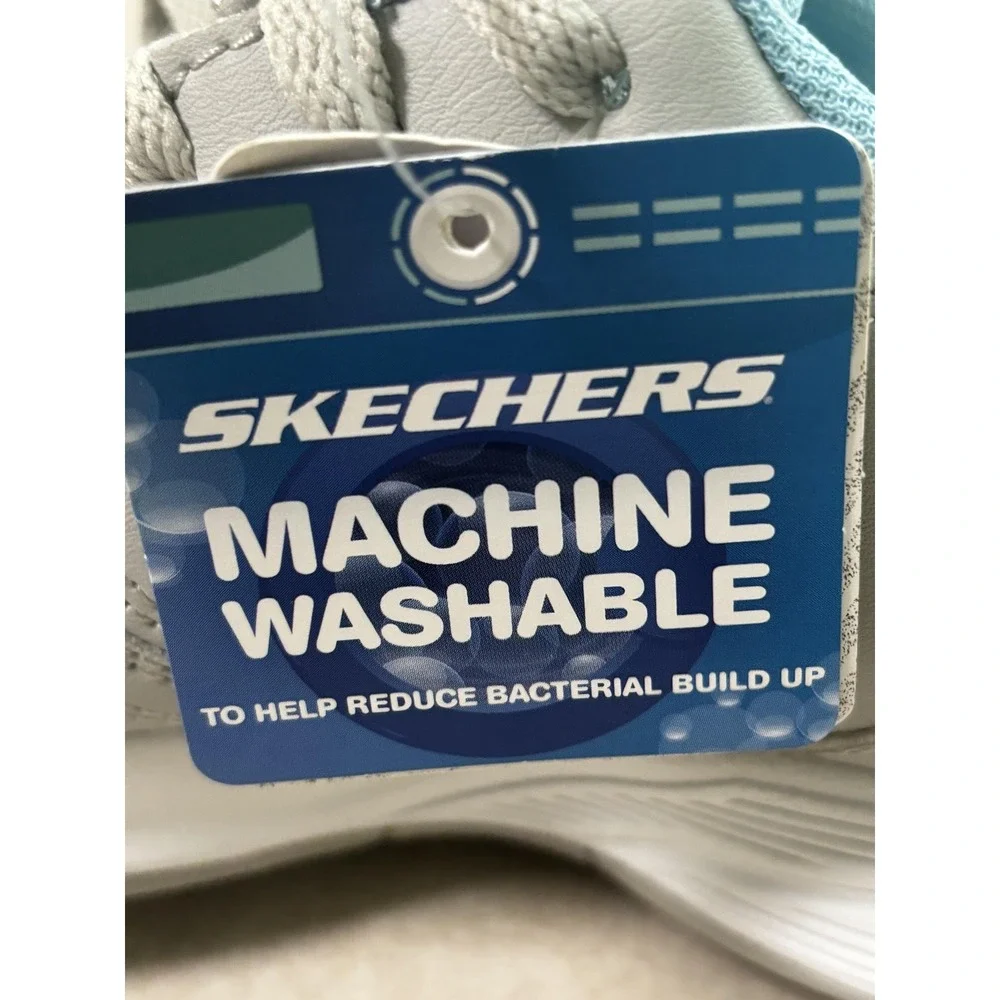 Skechers Viper Court Smash Pickleball Shoes Womens Size 6 Gray Blue Athletic